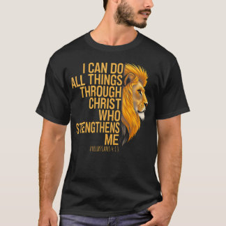 T-shirt Je peux faire toutes choses par le verset biblique