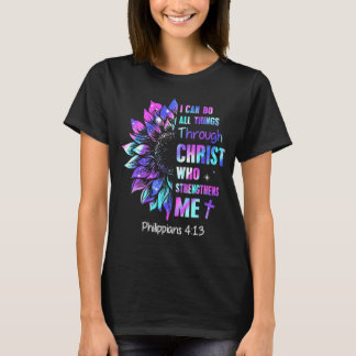 T-shirt Je Peux Faire Toutes Les Choses À Travers Christ F