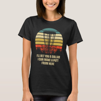 T-shirt Je peux faire une navette d'ici Disc Golf Sports G