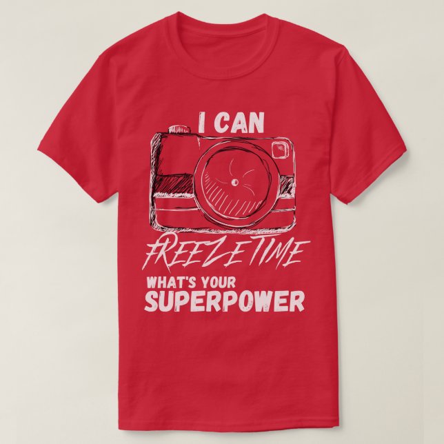 T-shirt Je peux geler le temps 1 (Design devant)