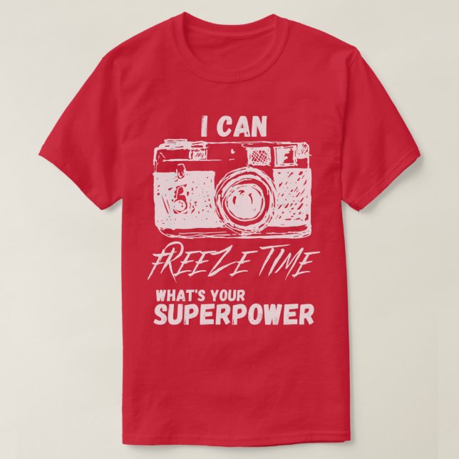 T-shirt Je peux geler le temps 2 (Design devant)
