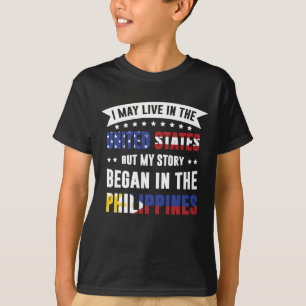 T-shirt Je peux habiter aux Etats-Unis mais mon histoire a