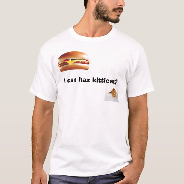 T-shirt Je peux kitticat de haz ? (Devant)