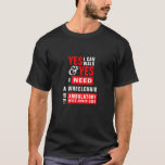 T-shirt Je Peux Marcher Et J'Ai Besoin D'Une Sensibilisati<br><div class="desc">Ce t-shirt noir, utilisateur de chaise roulante ambulatoire, utilise une typographie noir et rouge frappante pour défier les idées fausses courantes et affirmer les expériences vécues par les personnes handicapées invisibles. Avec un message fort qui met l'accent à la fois sur la mobilité et les besoins, cette disposition attrayante offre...</div>