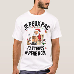 T-shirt je peux pas j'attends le père noël