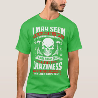 T-shirt Je Peux Sembler Calme Et Réservé Pompier Pompier P