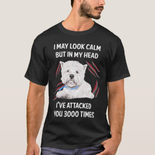 T-shirt Je peux sembler calme West Highland White Terrier