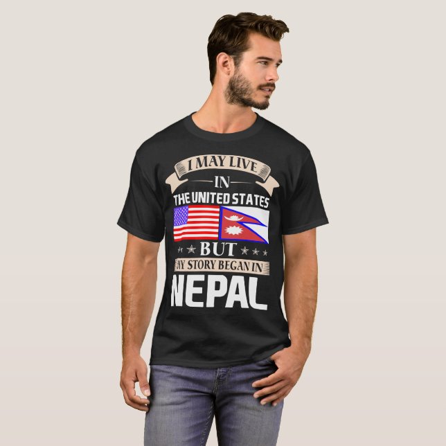 T-shirt Je peux vivre dans l'histoire des Etats-Unis ai (Devant entier)