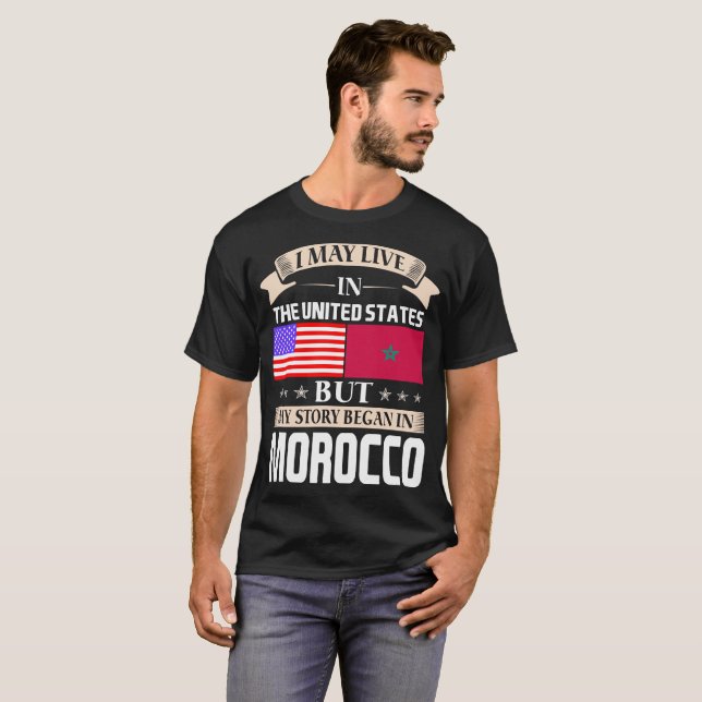 T-shirt Je peux vivre dans l'histoire des Etats-Unis ai (Devant entier)