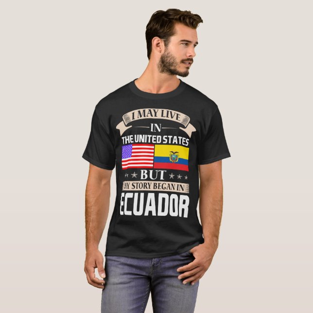 T-shirt Je peux vivre dans l'histoire des Etats-Unis ai (Devant entier)