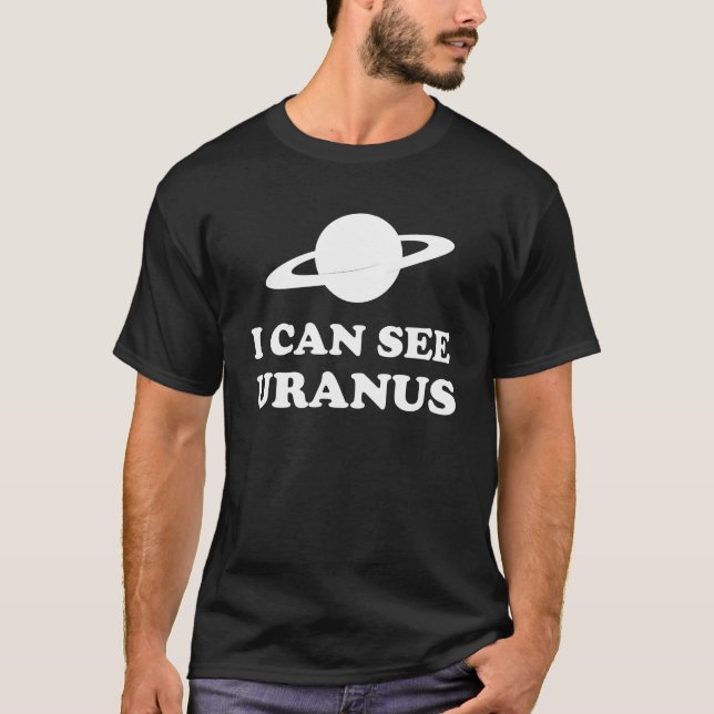 T-shirt Je peux voir Uranus (Devant)