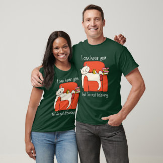 T-shirt Je peux vous entendre mais je n'écoute pas Chat dr