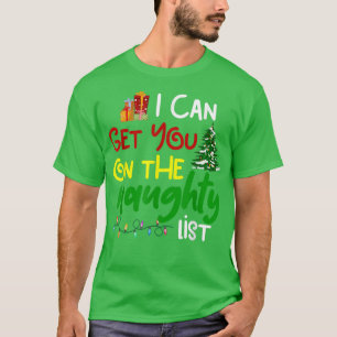 T-shirt Je peux vous mettre sur la liste vilains Noël drôl