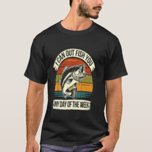 T-shirt Je peux vous surpasser à la pêche au bar au bass t