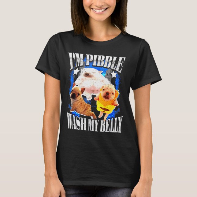 T-shirt Je Pibble Lave Mon Ventre Frenchie Bouledogue  (Devant)