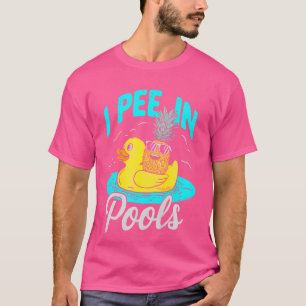 T-shirt Je Pis Dans Les Piscines Piscine Drôle Plaisanteri