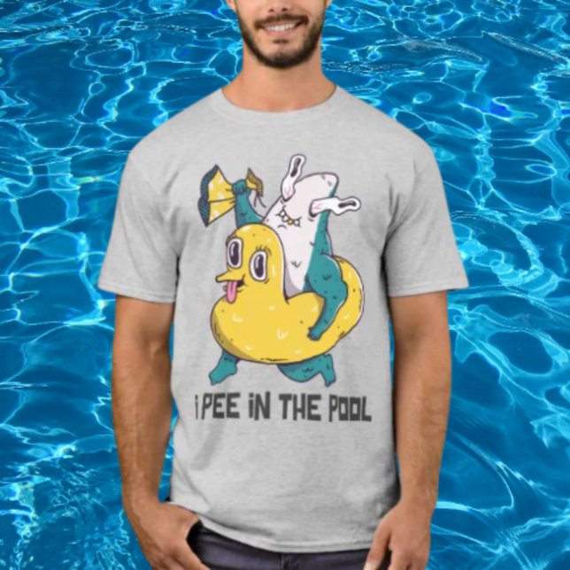 T-shirt Je Pisse Dans La Piscine (Créateur téléchargé)