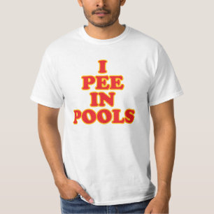 T-shirt Je pisse dans les piscines drôle nager vacances d'