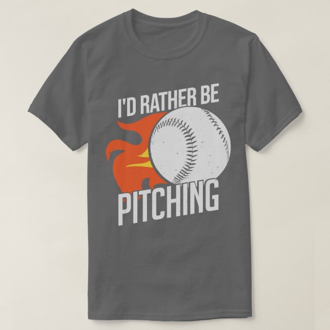 T-shirt Je Plais Plutôt Faire Le Pas De Baseball Pitcher C (Design devant)