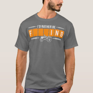 T-shirt Je Plais Plutôt Farmer Funny Farmer Tracteurs Word