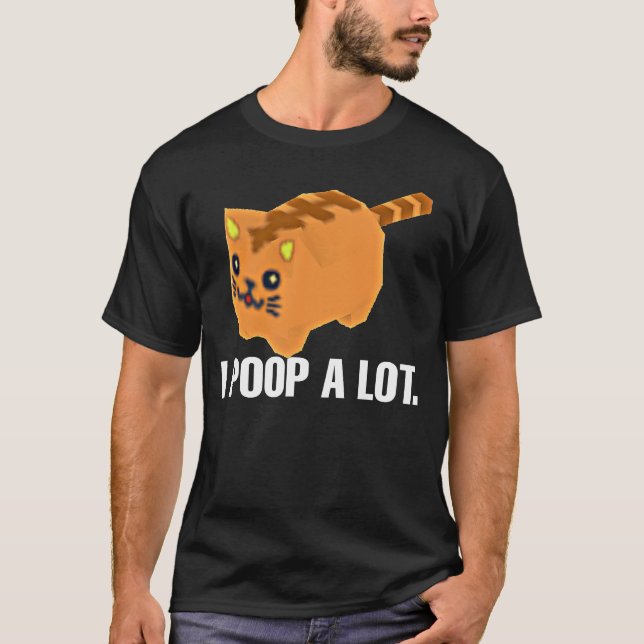 T-shirt Je POOP beaucoup de mème de chat (Devant)
