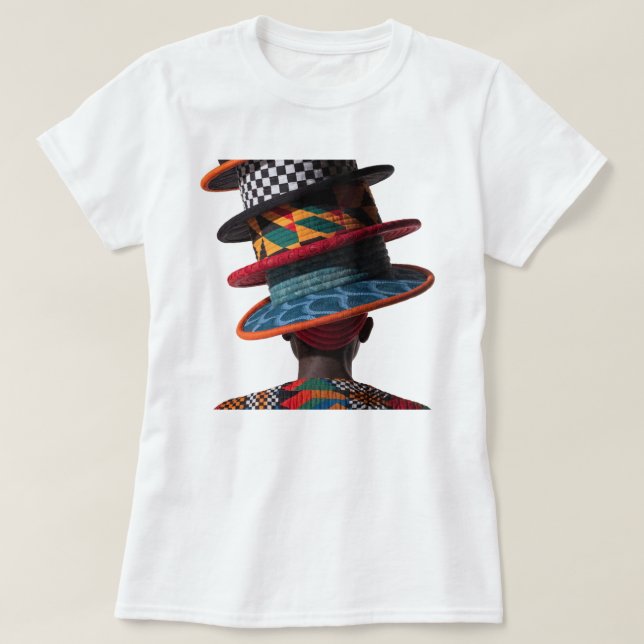 T-shirt 'Je Porte Beaucoup de Chapeaux' (Design devant)