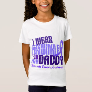 T-Shirt Je porte cancer de l'estomac du papa 6,4 de
