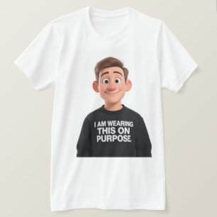 T-shirt Je Porte Ceci À Dessin Tee Sarcasme