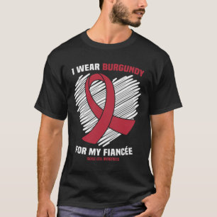 T-shirt Je Porte De La Bourgogne Pour Ma Fiancée Sickle Ce