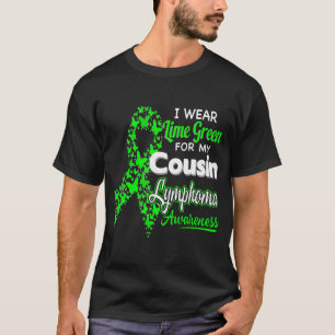 T-shirt Je Porte De La Chaux Vert Pour Mon Cousin - Lympho