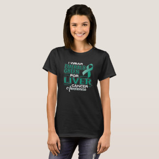 T-SHIRT JE PORTE DE L'ÉMERAUDE VERT POUR LA SENSIBILISATIO