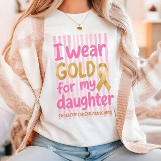 T-shirt Je Porte de l'Or pour Mon Enfant Chemise de Sensib