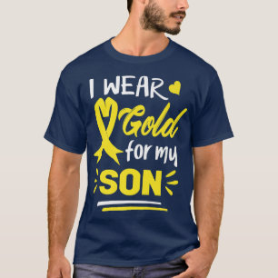 T-shirt Je Porte De L'Or Pour Mon Fils Sensibilisation Au