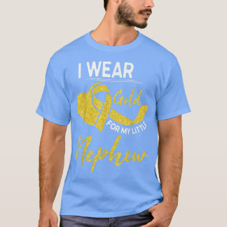 T-shirt Je Porte De L'Or Pour Mon Petit Cancer De L'Enfanc