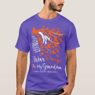 T-shirt Je Porte De L'Orange Pour Ma Grand-Mère Académicie