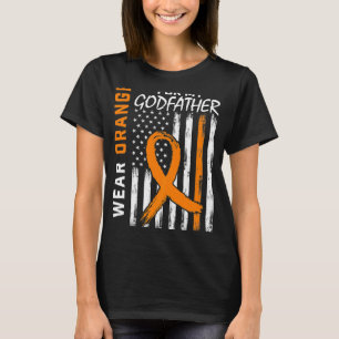 T-shirt Je Porte De L'Orange Pour Ma Sensibilisation À La