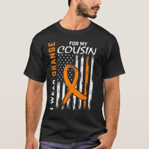 T-shirt Je Porte De L'Orange Pour Mon Écran De Sensibilisa