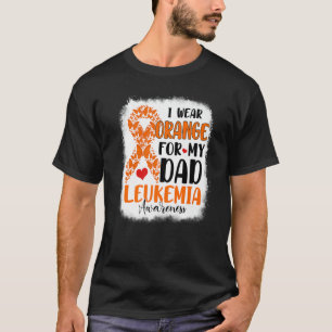T-shirt Je Porte De L'Orange Pour Mon Père Mois De Sensibi