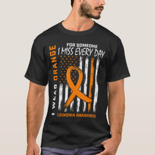 T-shirt Je Porte De L'Orange Pour Quelqu'Un Qui Me Manque