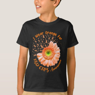 T-shirt Je Porte De L'Orange Pour Rsd Crps Sensibilisation