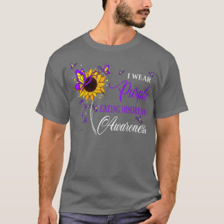 T-shirt Je porte des troubles alimentaires violets Sensibi