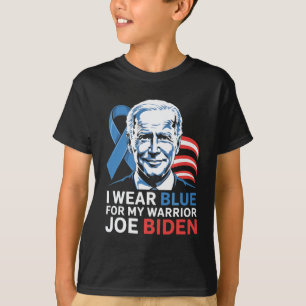 T-shirt Je Porte Du Bleu Léger Pour Biden Prostate Cancer