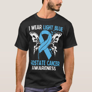 T-shirt Je Porte Du Bleu Léger Pour La Sensibilisation Au