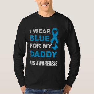 T-SHIRT JE PORTE DU BLEU POUR LA SENSIBILISATION À LA SLA