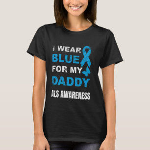 T-SHIRT JE PORTE DU BLEU POUR LA SENSIBILISATION À LA SLA