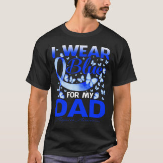 T-shirt Je porte du bleu pour la sensibilisation à l'alopé