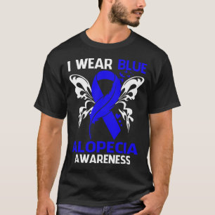 T-shirt Je Porte Du Bleu Pour La Sensibilisation À L'ALOPÉ