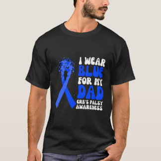 T-shirt Je Porte Du Bleu Pour Le Ribbo De Sensibilisation