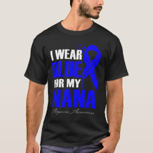 T-shirt Je Porte Du Bleu Pour Ma Plume Nana Alopecia