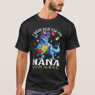 T-shirt Je Porte Du Bleu Pour Ma Sensibilisation sur l'aut